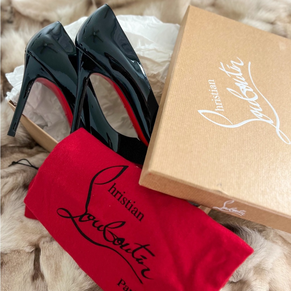 Brand new Christian Louboutins, bought in Paris.